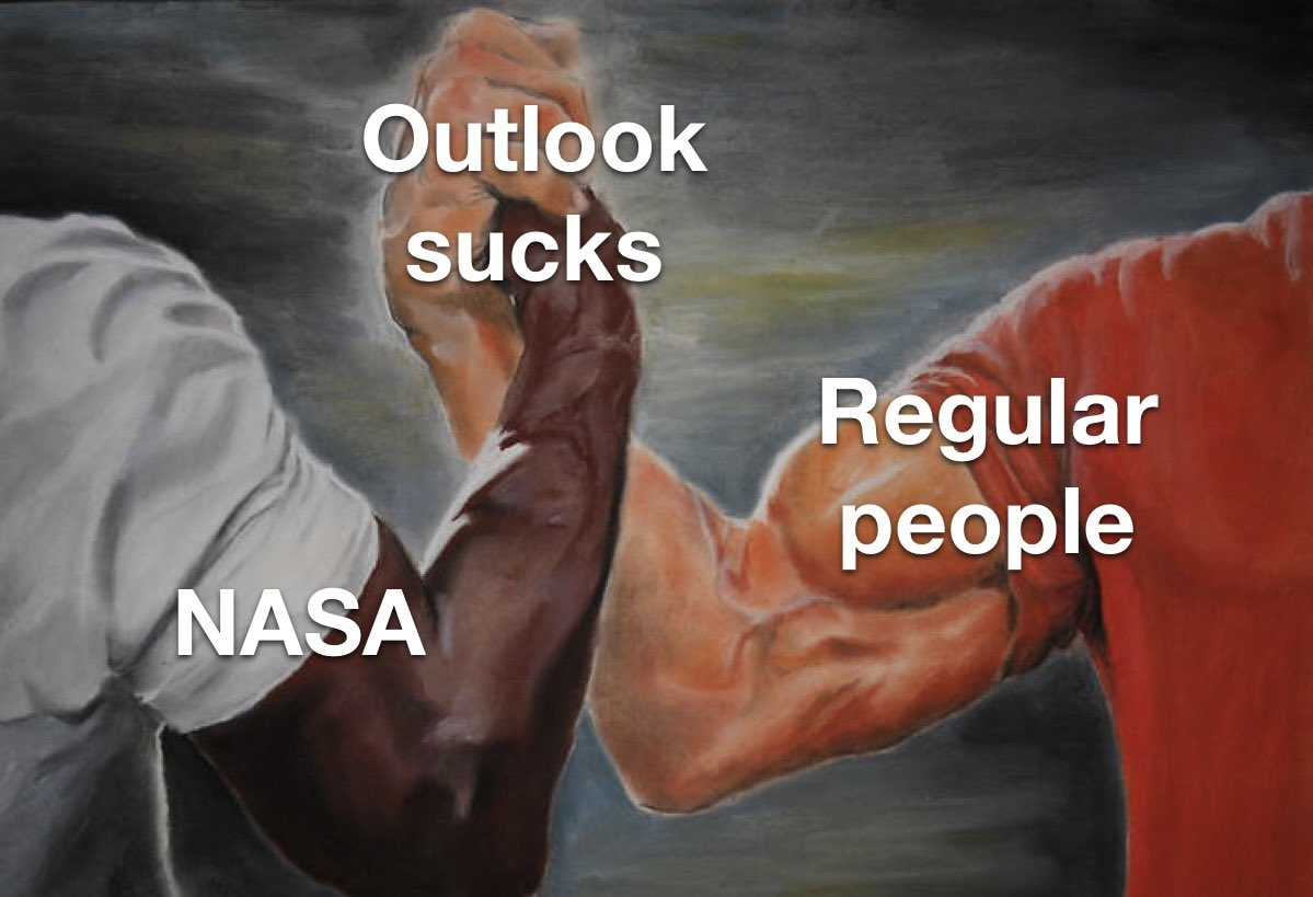 Open outlook sucks nasa