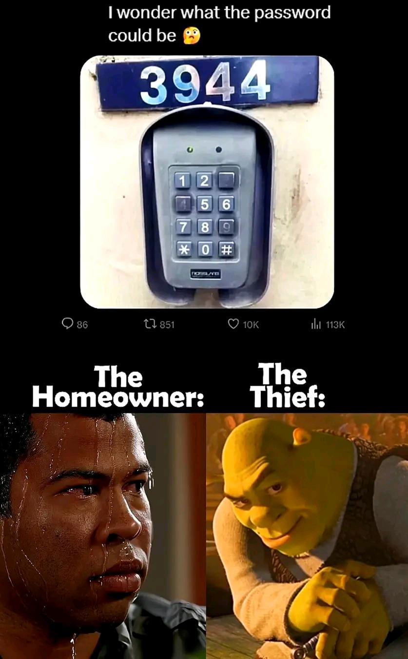 Open password reaction