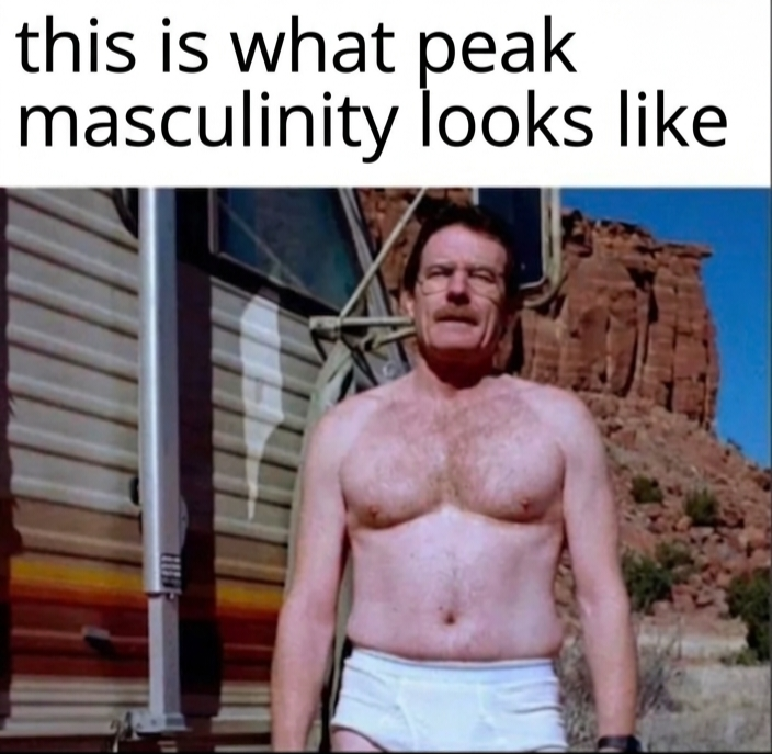Open peak masculinity photo