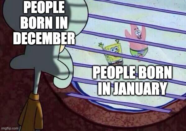 Open people born december january