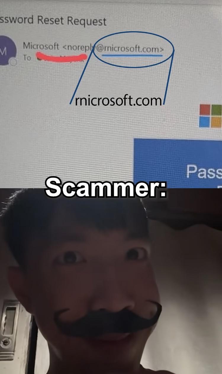 Open phishing email scammer