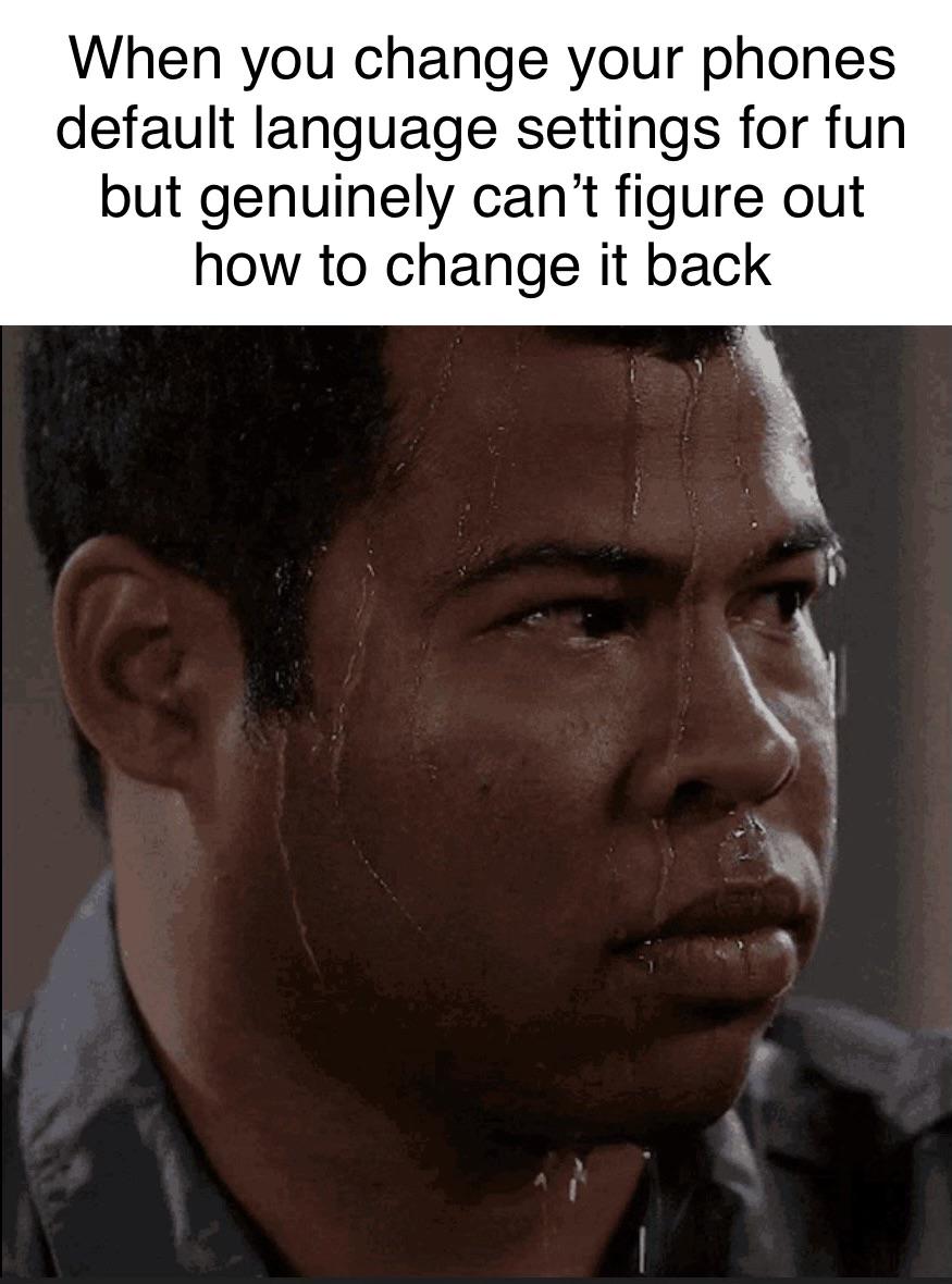 Open phone settings language issue