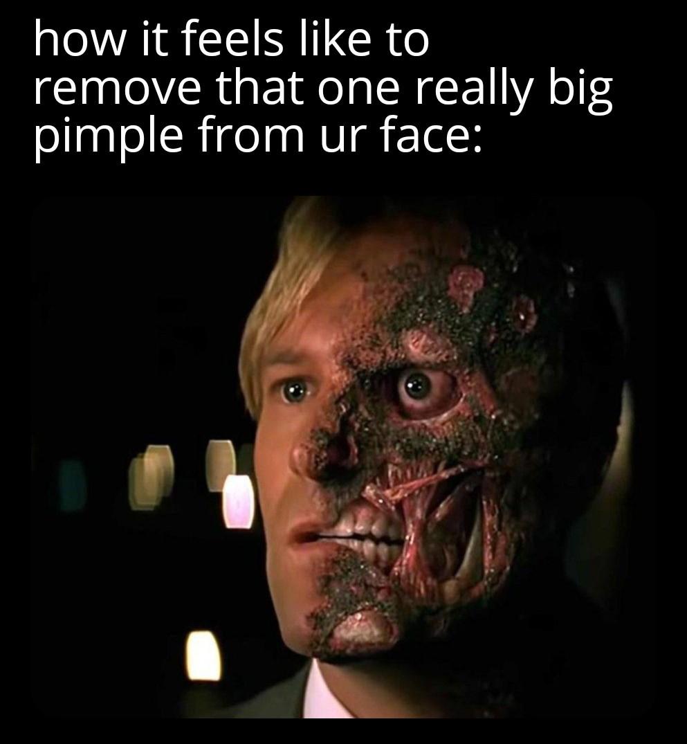 Open pimples face removal