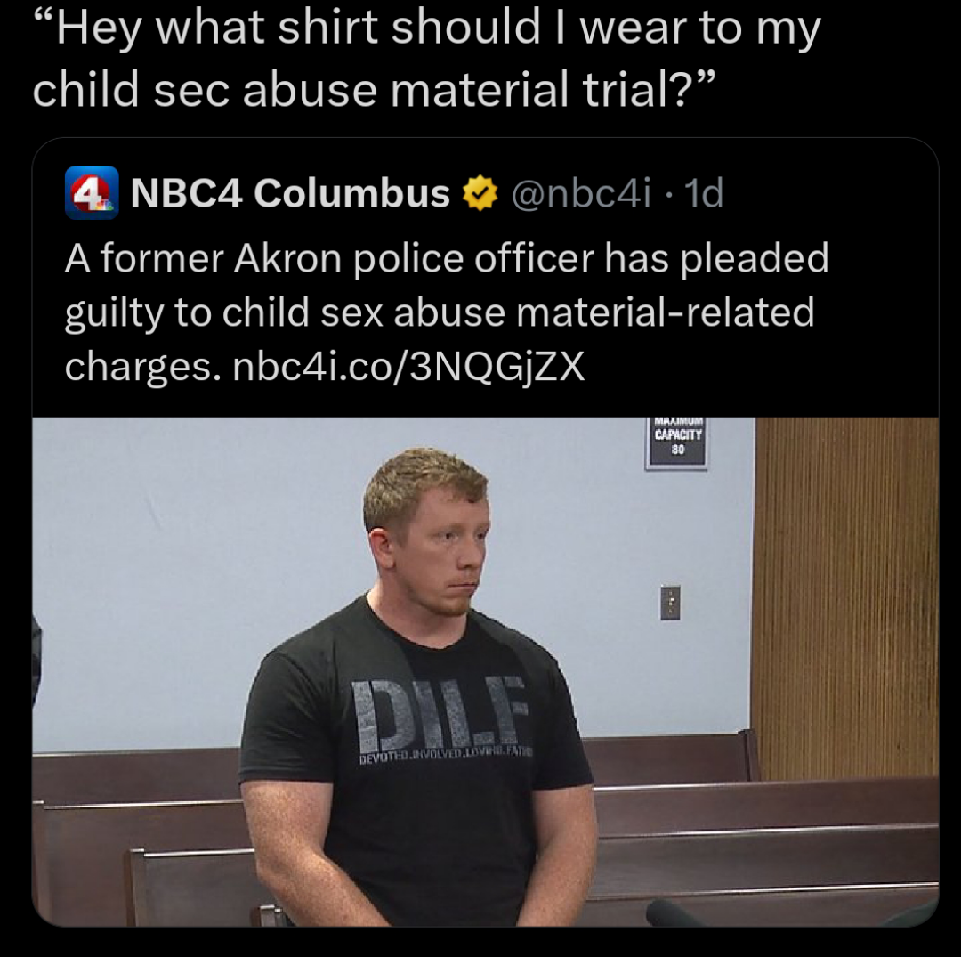 Open police trial shirt