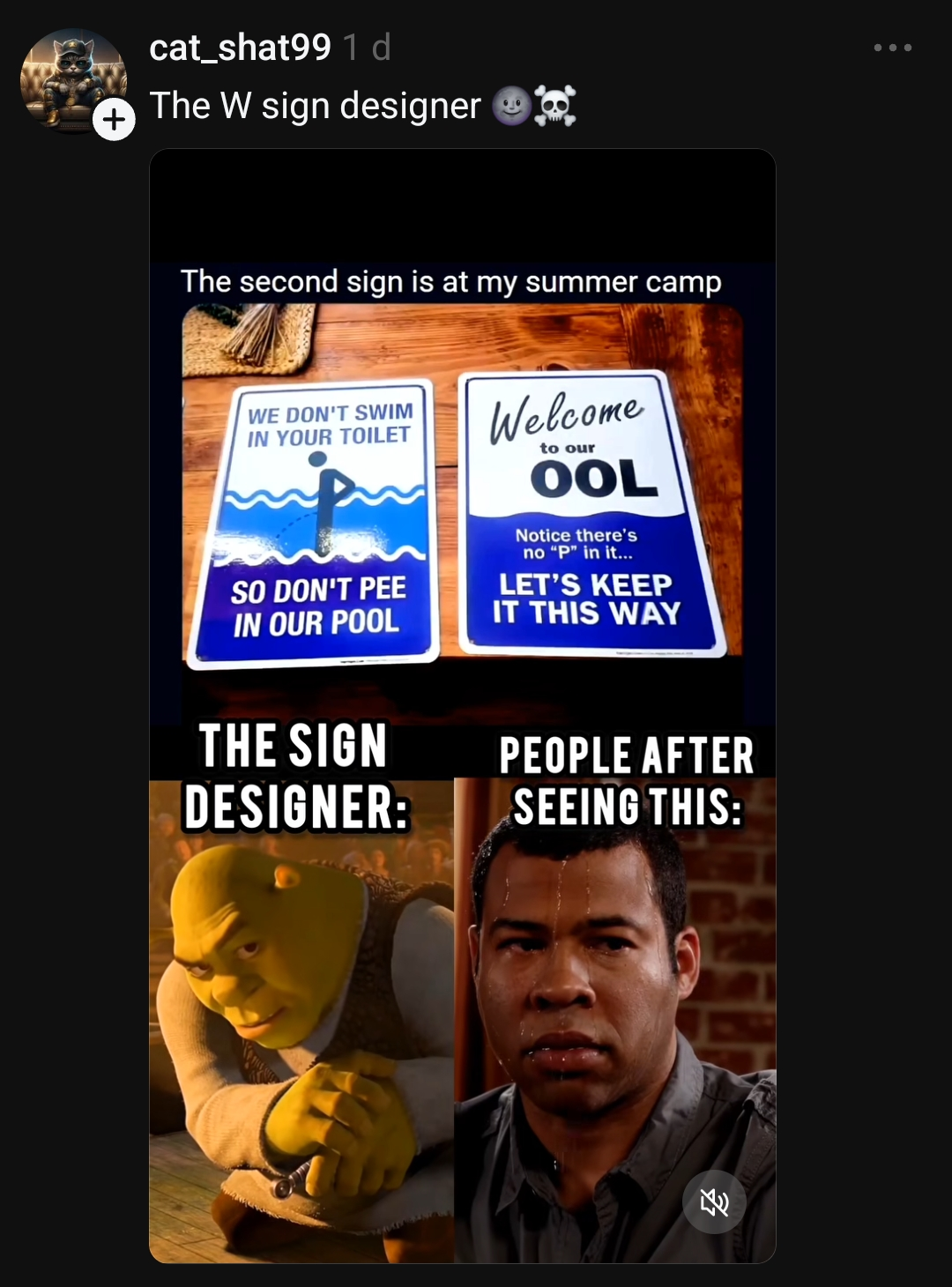 Open pool sign design