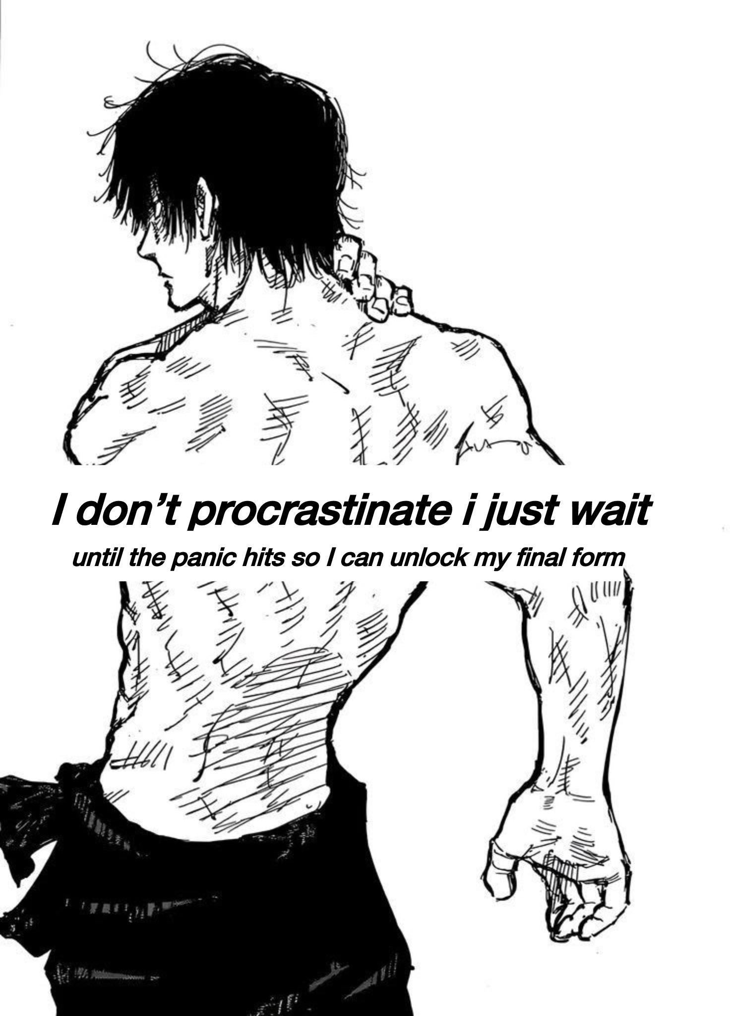 Open procrastinating panic form