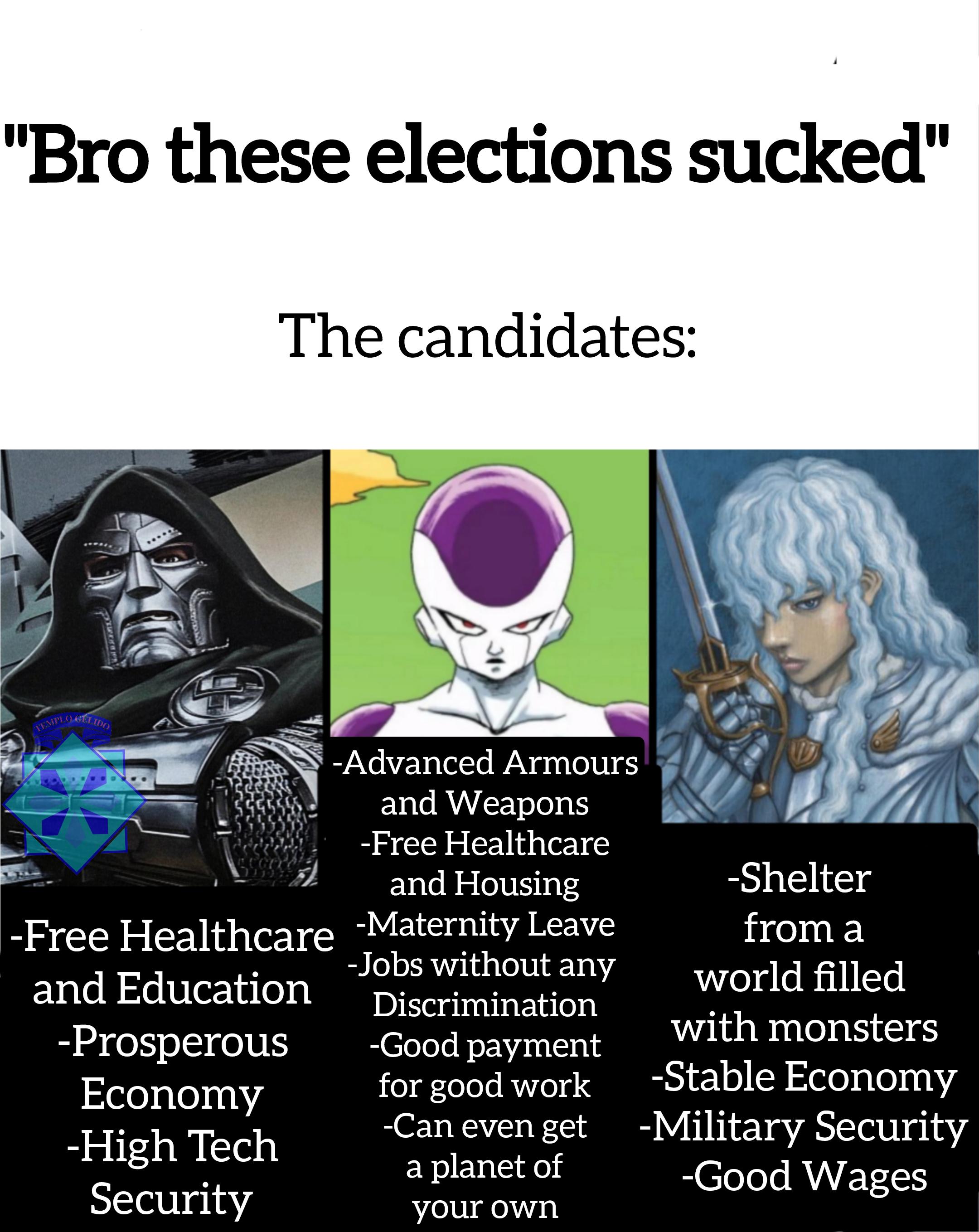 Open prose politics villains