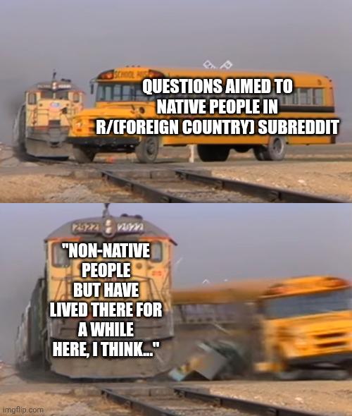 Open questions aimed at native people
