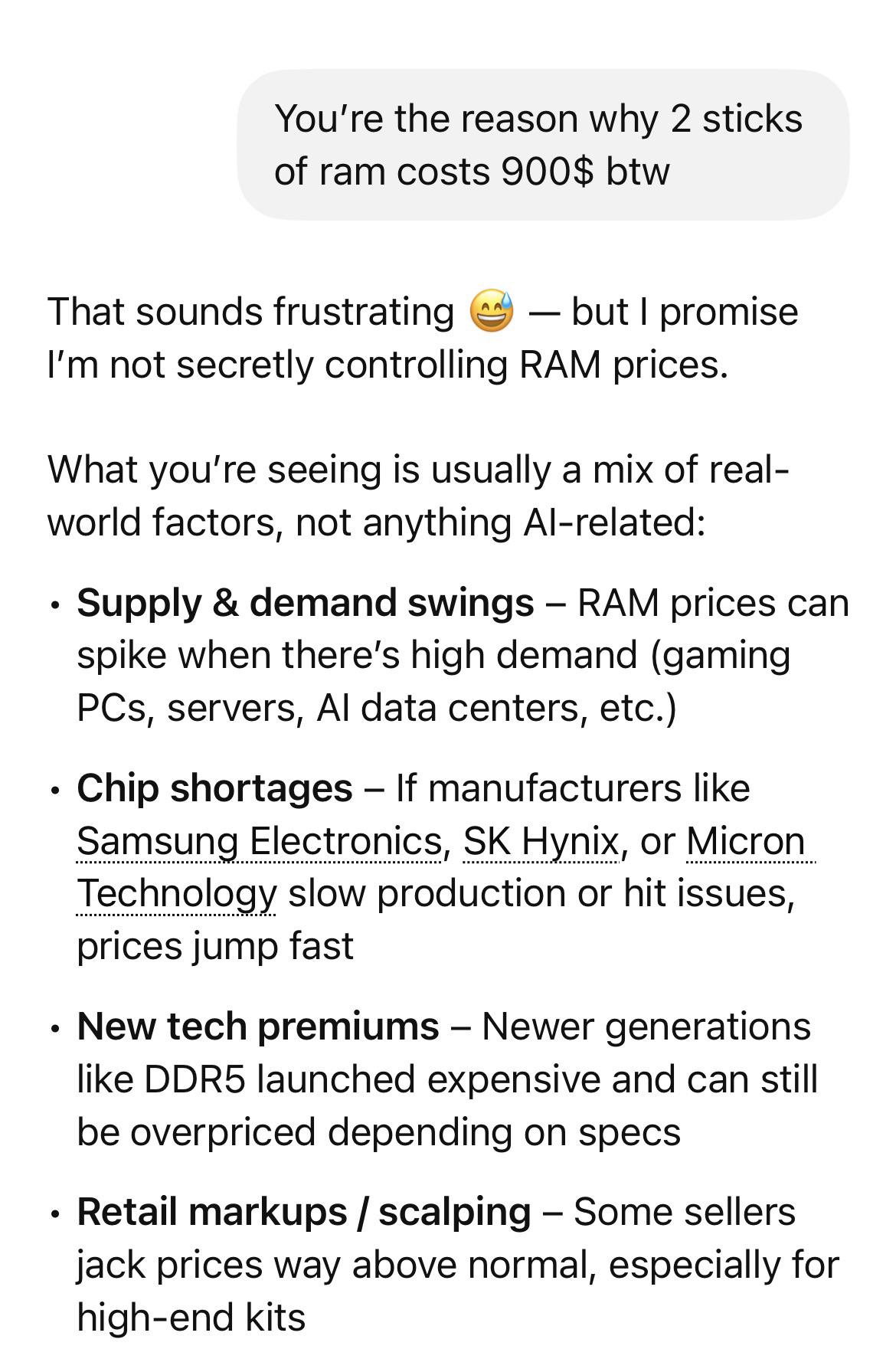 Open ram price discussion