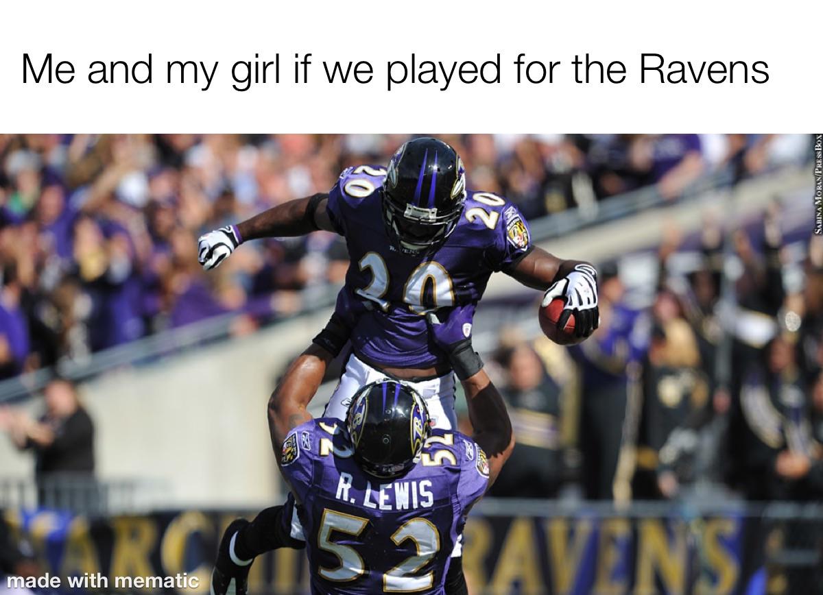 Open ravens couple football