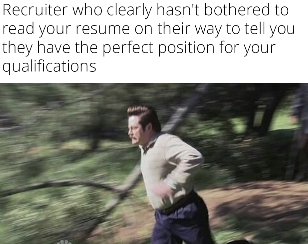 Open recruiter ignores resume