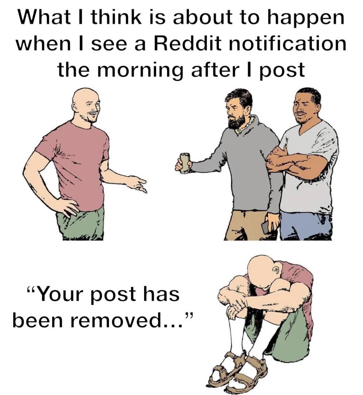 Open reddit notification sadness