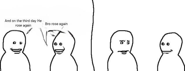 Open resurrection scene