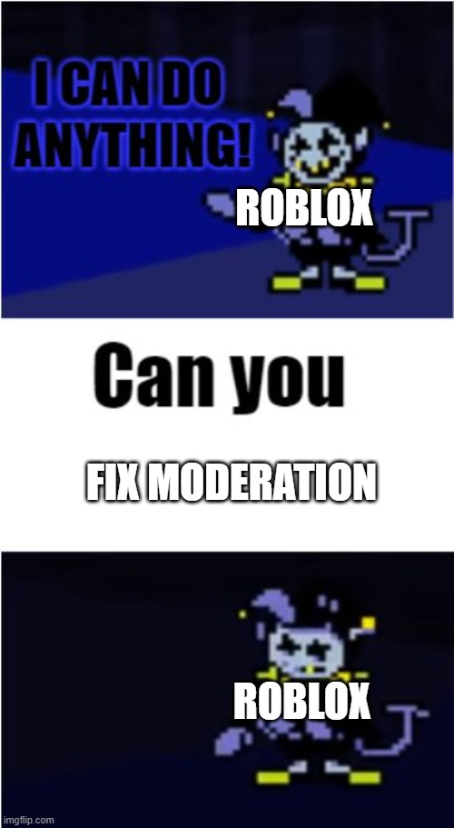 Open roblox fix moderation