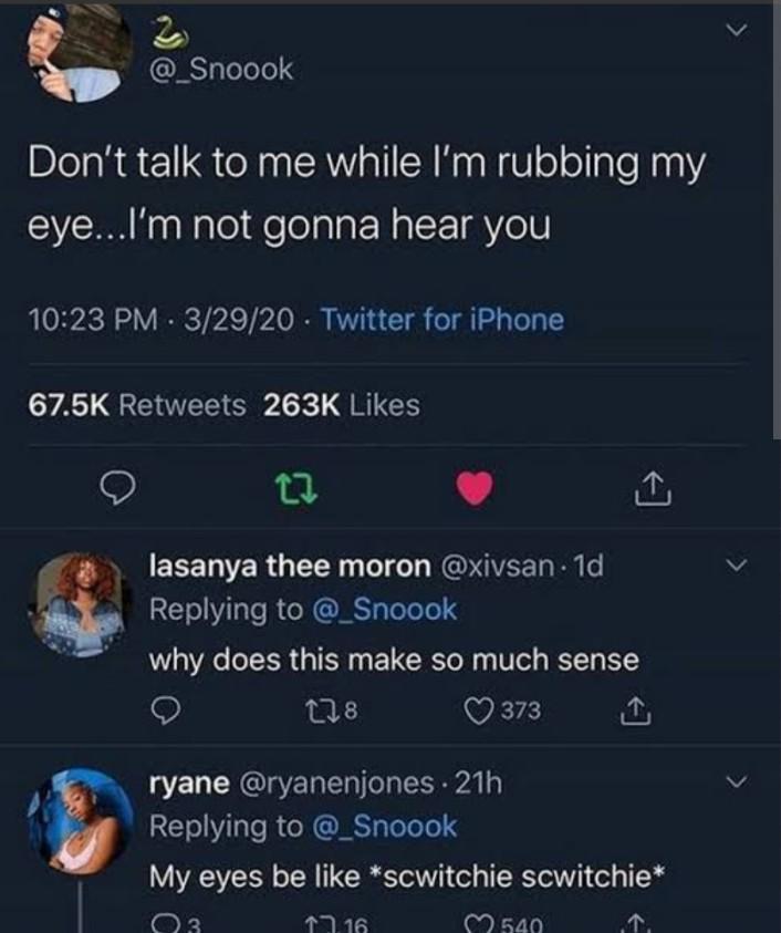 Open rubbing eyes tired