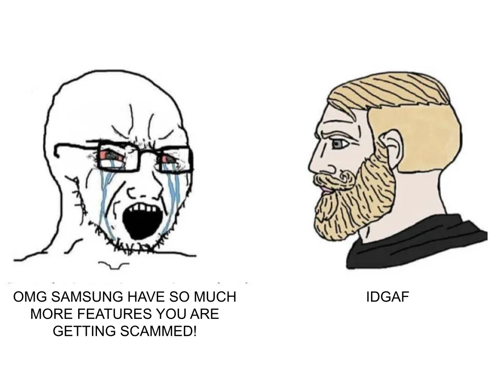 Open samsung vs iphone comparison