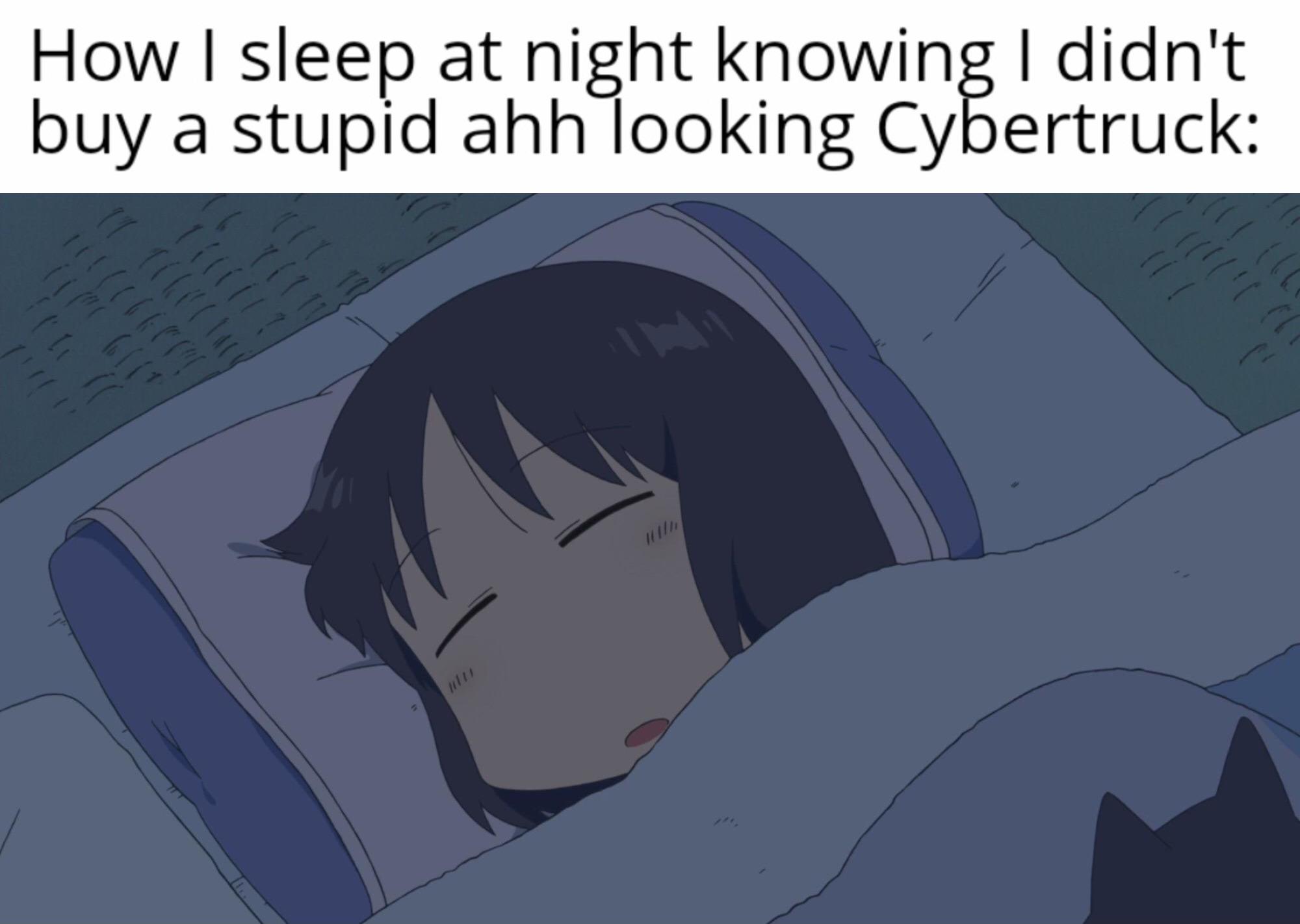 Open sleeping after buying cybertruck