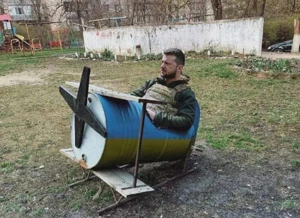 Open soldier in windmill