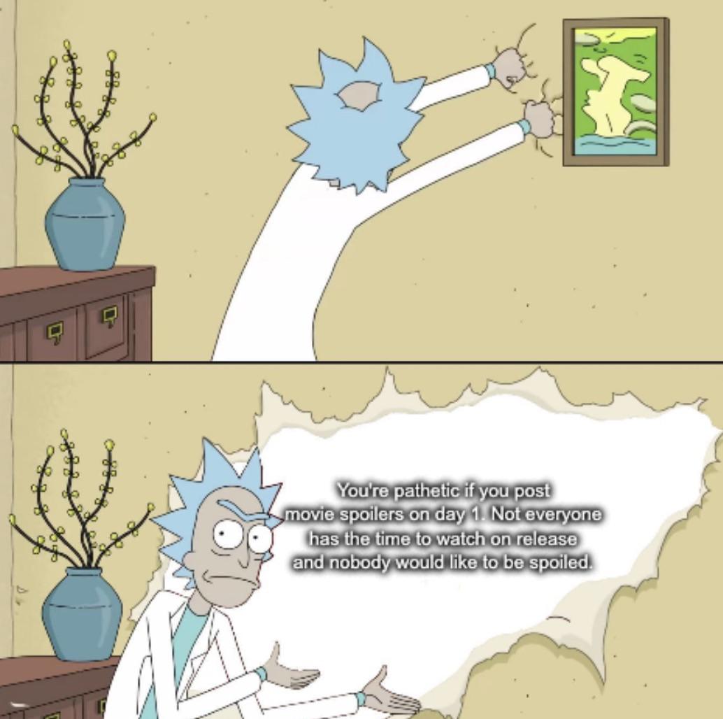 Open spoiling movies bad