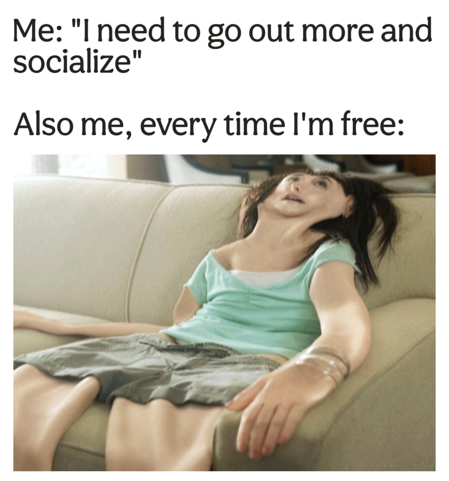 Open staying home socializing