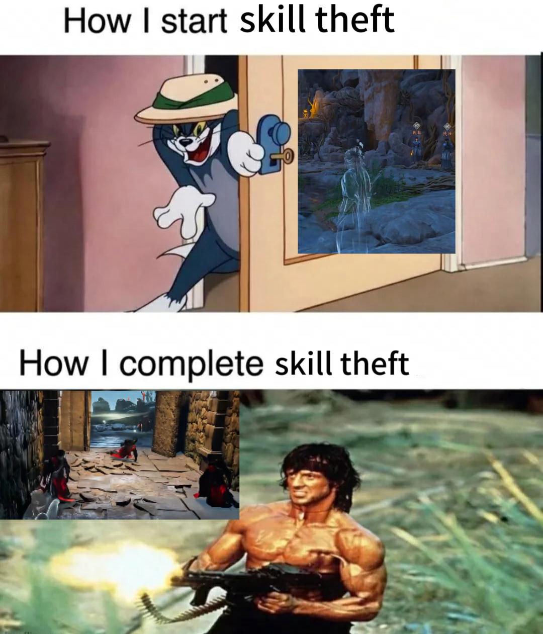 Open stealing skills progress