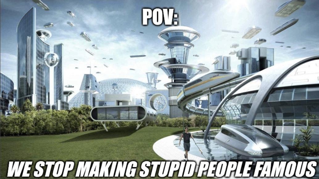 Open stop making stupid people famous