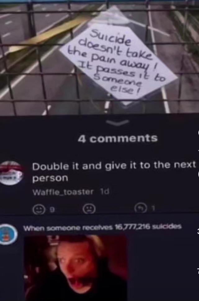 Open suicide chain reaction