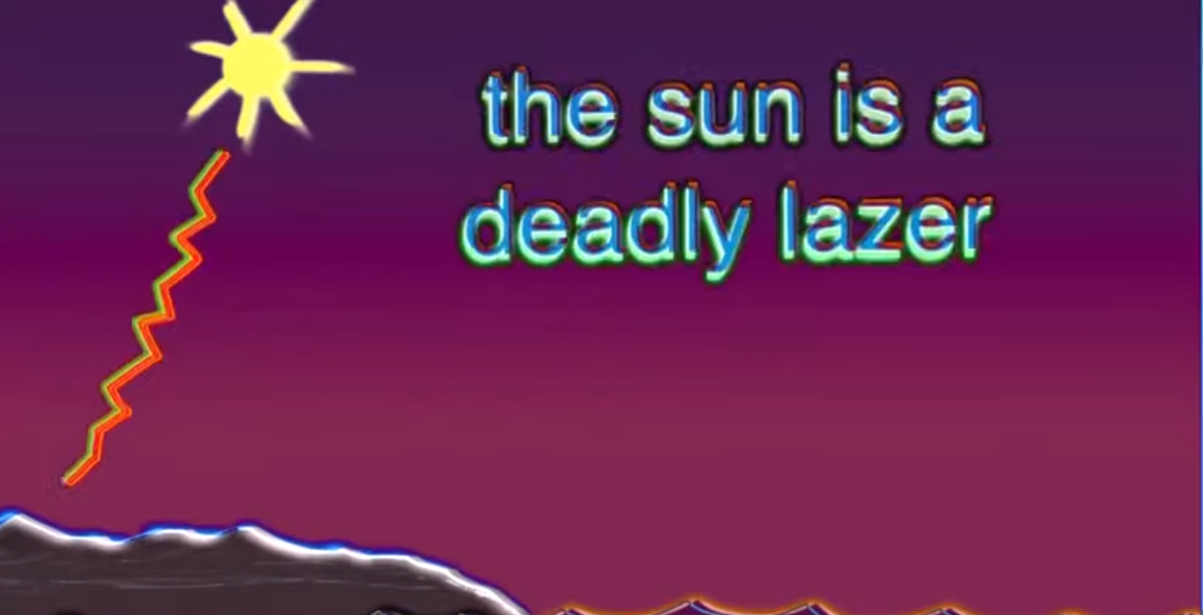 Open sun deadly lazer