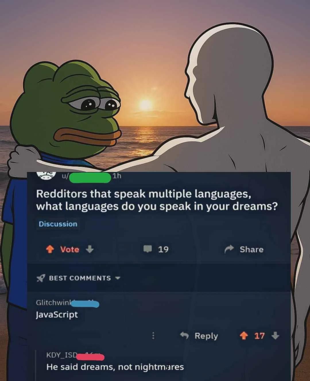 Open tadpole languages dreams