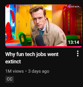 Open tech jobs extinction