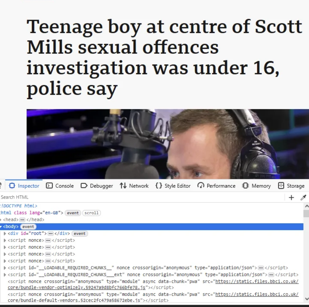 Open teenage boy scott mills investigation