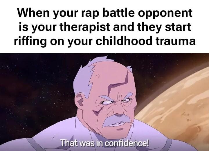 Open therapy rap battle trauma