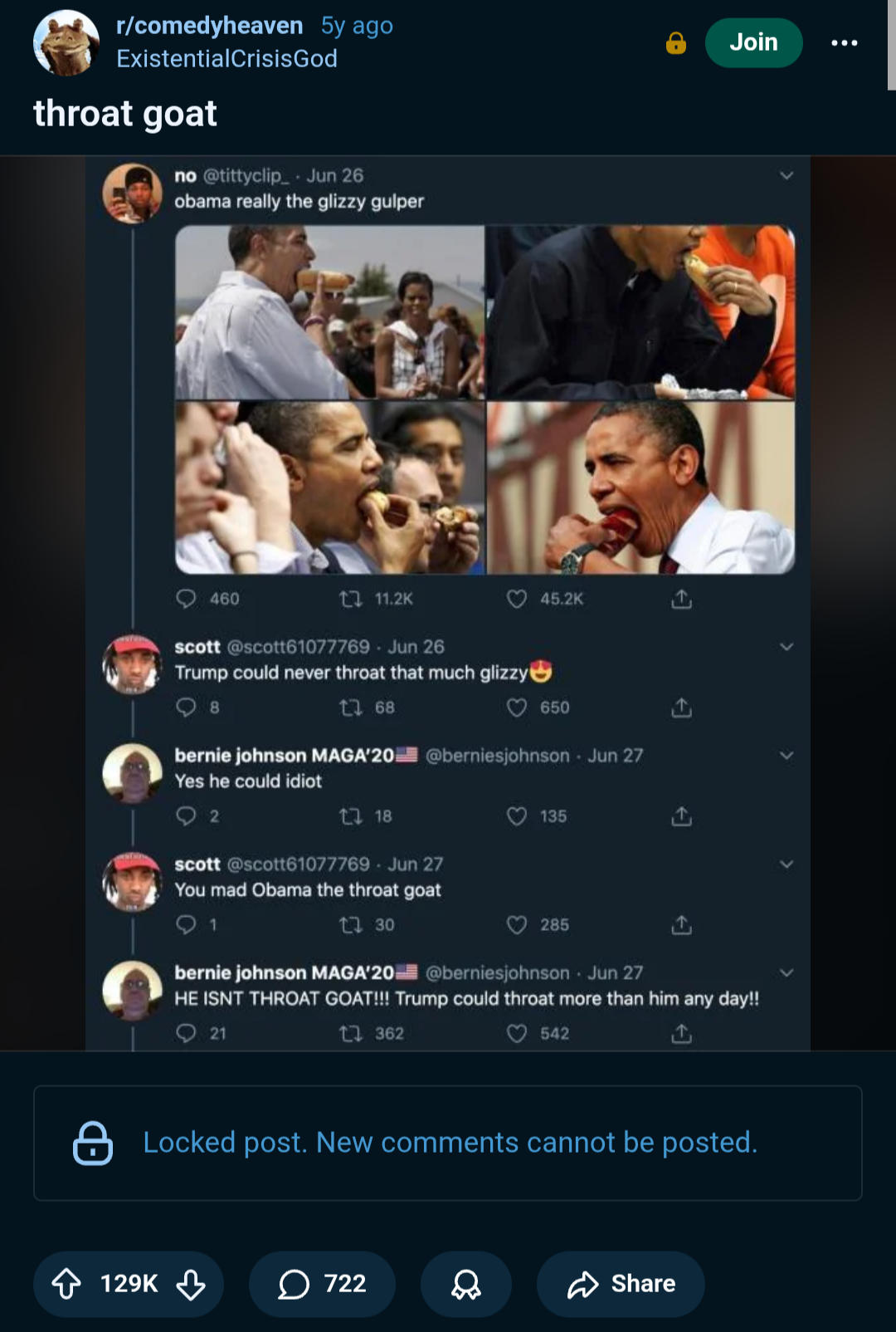 Open throat goat meme