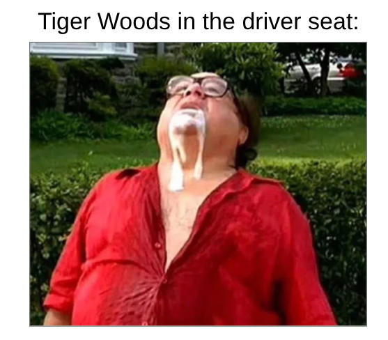 Open tiger woods driver seat
