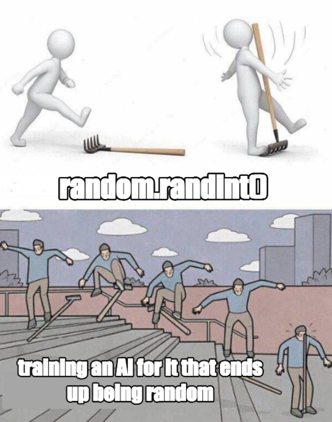 Open training ai random