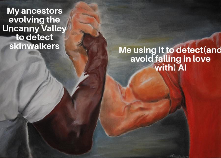 Open uncanny valley skinalkers