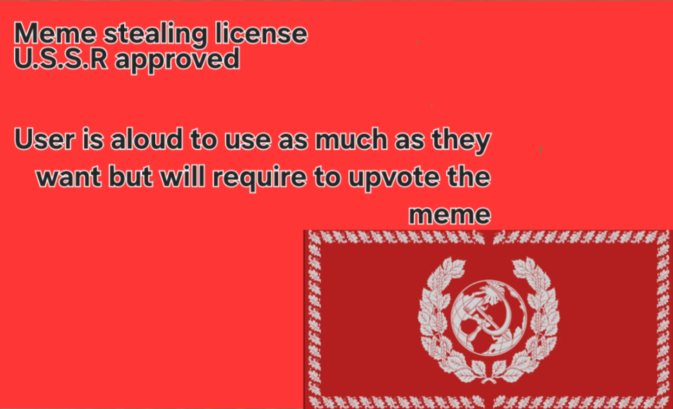 Open ussr meme license
