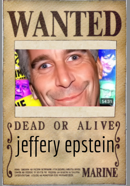 Open wanted jeffrey epstein poster