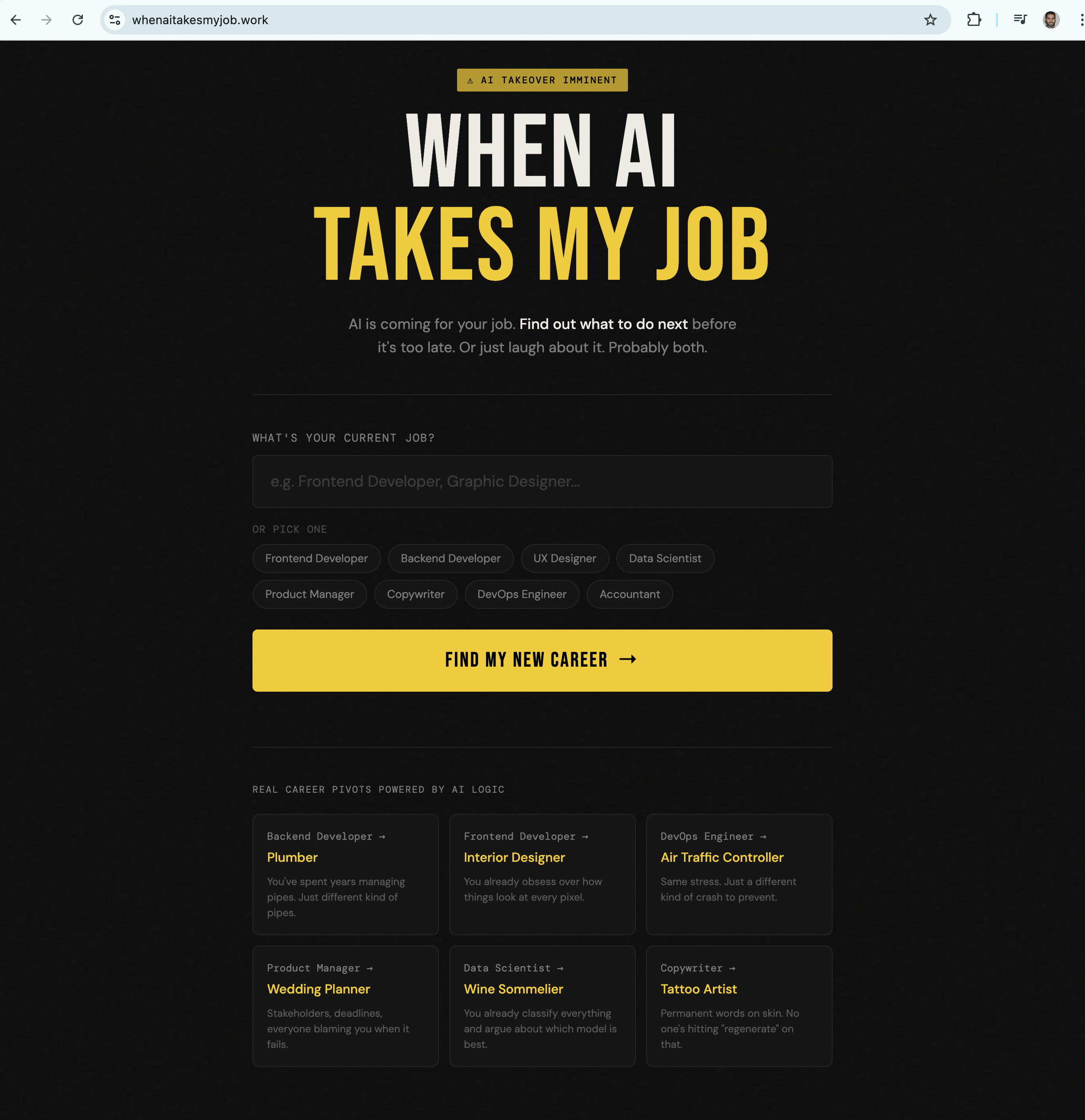 Open when ai takes my job