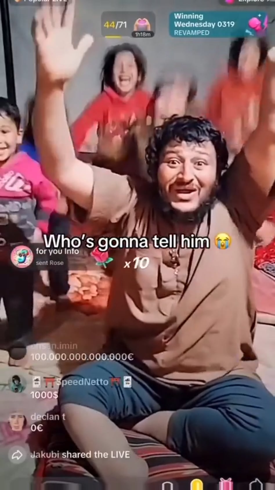 Open whos gonna tell him