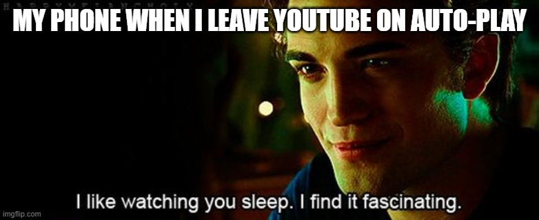 Open youtube auto play screen time