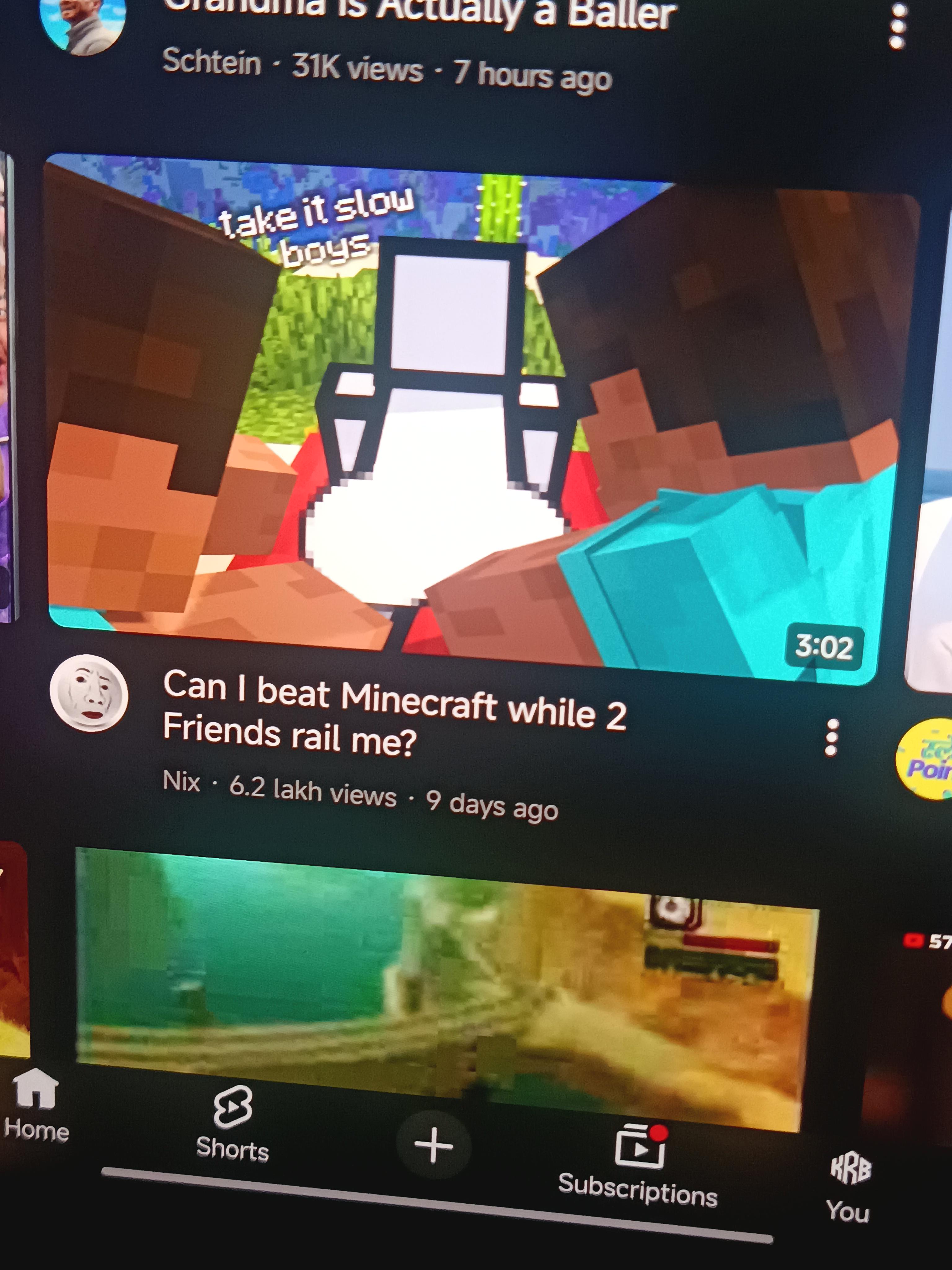 Open youtube video feed